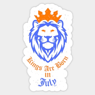 Vintage Kings Birthday in July Essential Gift T-Shirt Sticker